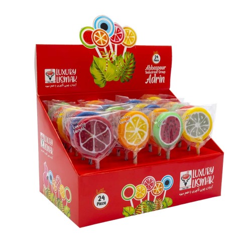 Adrin Patterned Fruit Flavored Luxury Lollipop